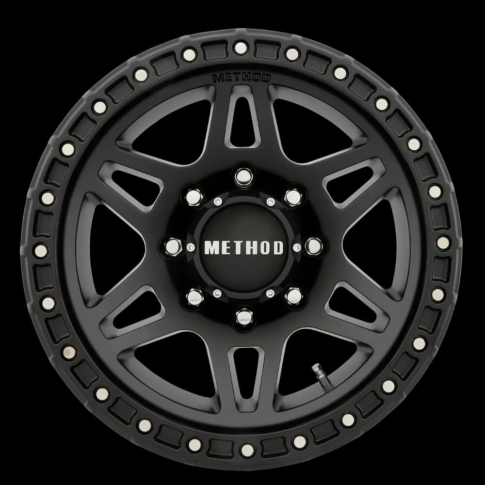 Aluminum Wheels 18x9 MR312 Bolt Pattern 8 On 165.1 Offset 18 Lip Size 0.91 Matte Black MB Method