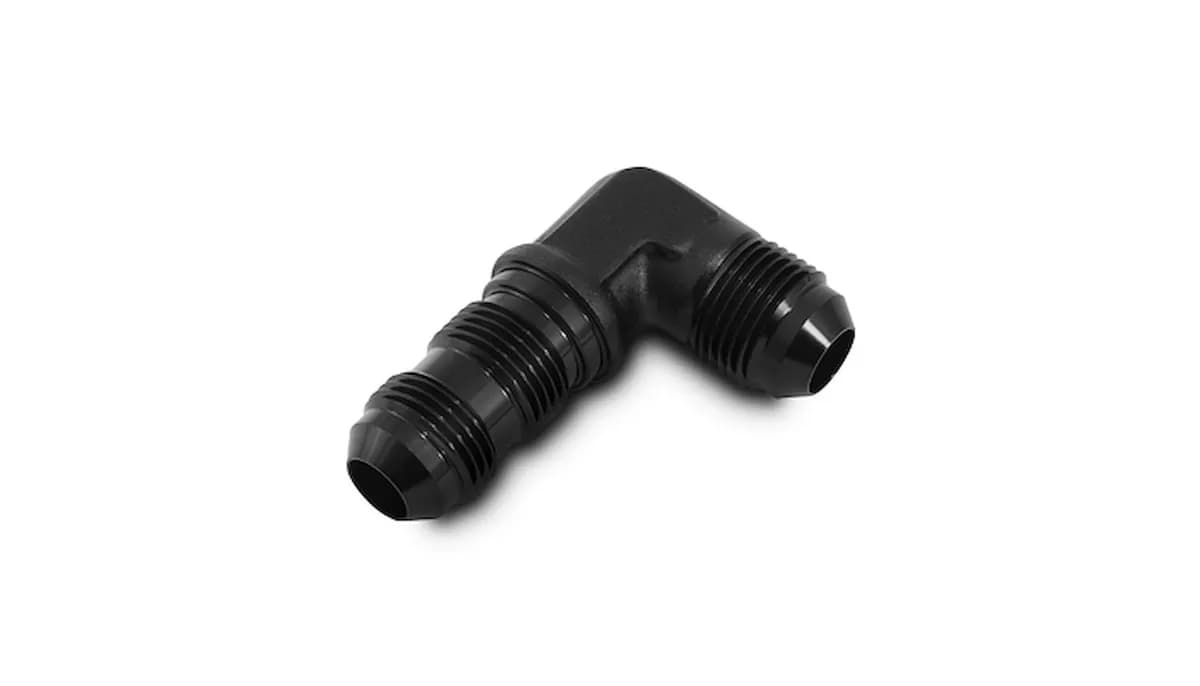 Vibrant Performance - 10610 - Bulkhead Adapter, 90 Degree Elbow; Size: -6AN