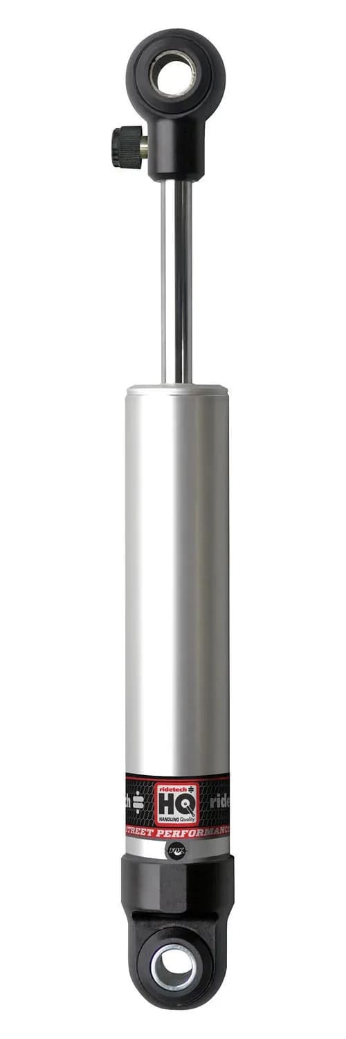 Front HQ Shock Absorber W/ 4.75 Inch Stroke W/ Eye/Eye Mounting 1 Rebound Adjustable Shock W/ 1/2 Inch And 5/8 Inch I.D Bushing Sleeves 10.15 Inch X 14.9 Inch W/ A 12.5 -13 Inch Ride Height Ridetech