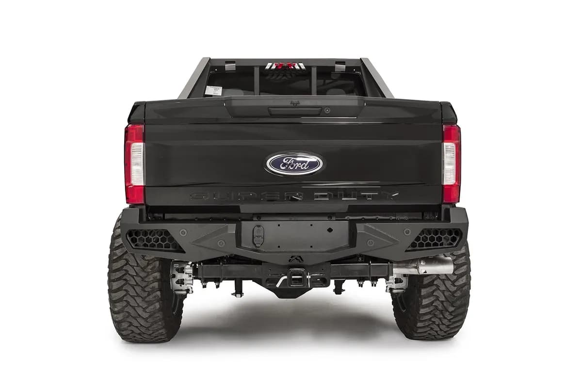 Vengeance Rear Bumper; 2 Stage Black Powder Coated; w/Sensors;