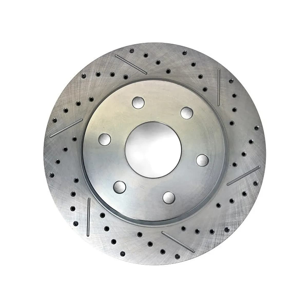 Service Parts Replacement Rotors 14.000 Inch X 1.181 Inch 6 X 5.50 Inch BC 3.098 Inch Register 1-Piece Left Slot Drilled And Zinc-Plated Finish Baer Brakes