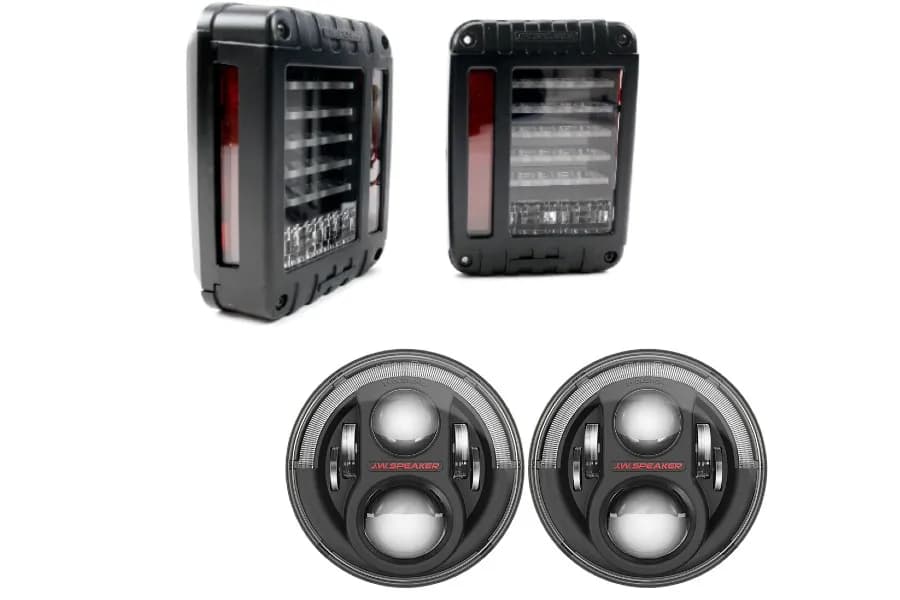 JW Speaker Headlights and Tail Light Package - JK