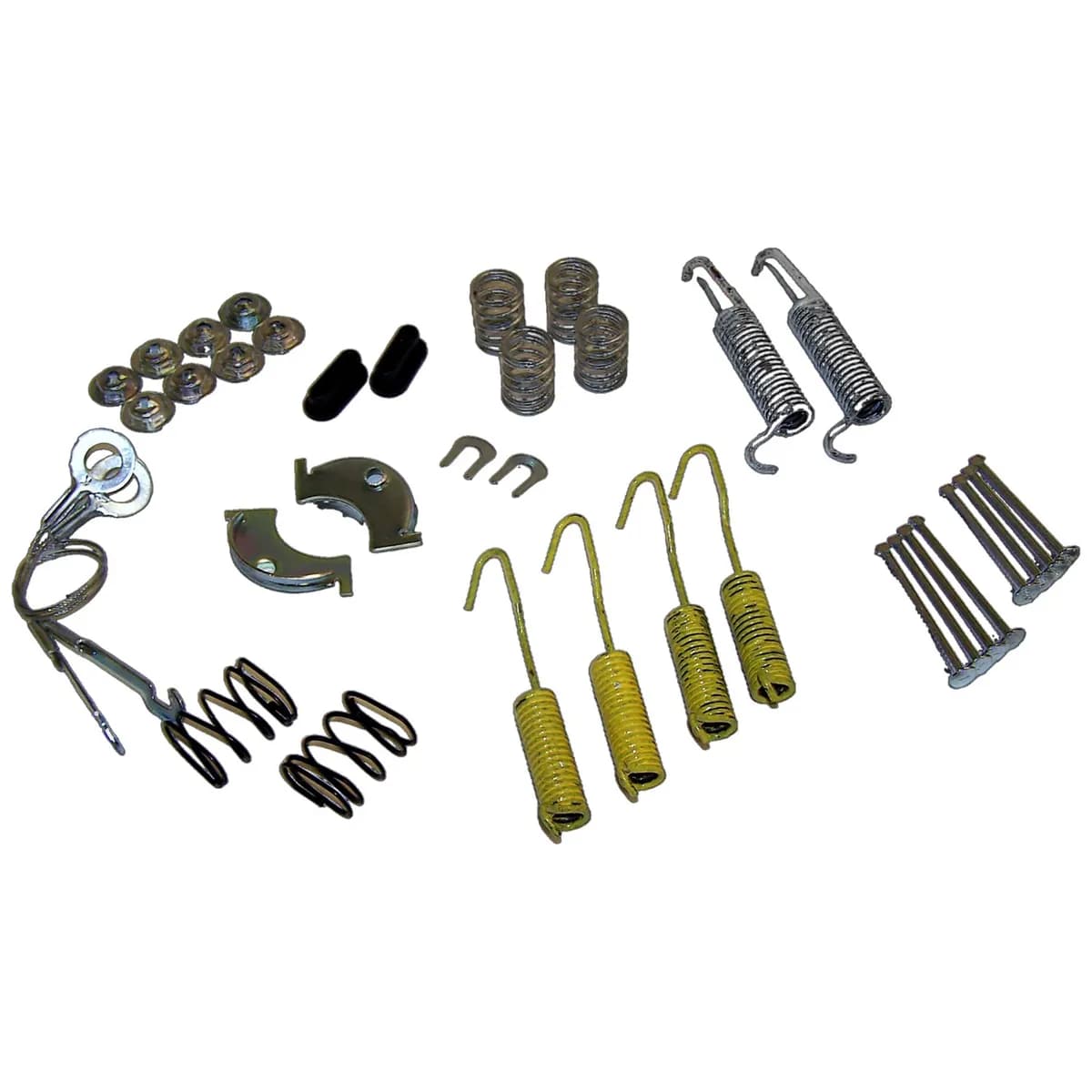 1978-1986 CJ-5 CJ-7 CJ-8 w/ Model 20 Rear;1984-1989 XJ Cherokee MJ Comanche w/ 10" X 1-3/4" Drums;1987-1989 YJ Wrangler w/ 10" X 1-3/4" Drums;Brake Small Parts Kit