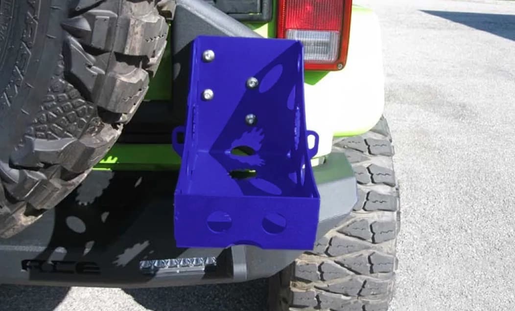 Steinjäger Bumpers Wrangler JL 2018 to Present Jerry Can Holder Southwest Blue