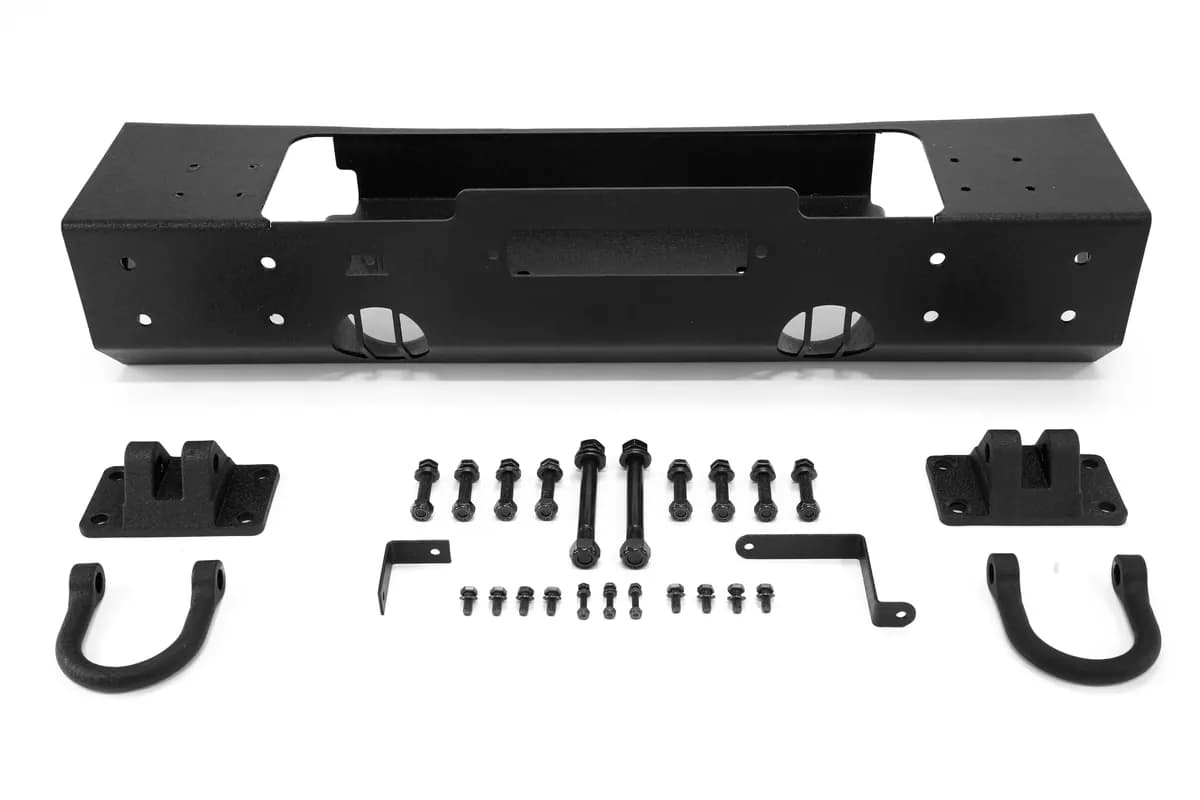 Bumper Base Xhd Front Winch Mount Textured Black JK 0716 Wrangler