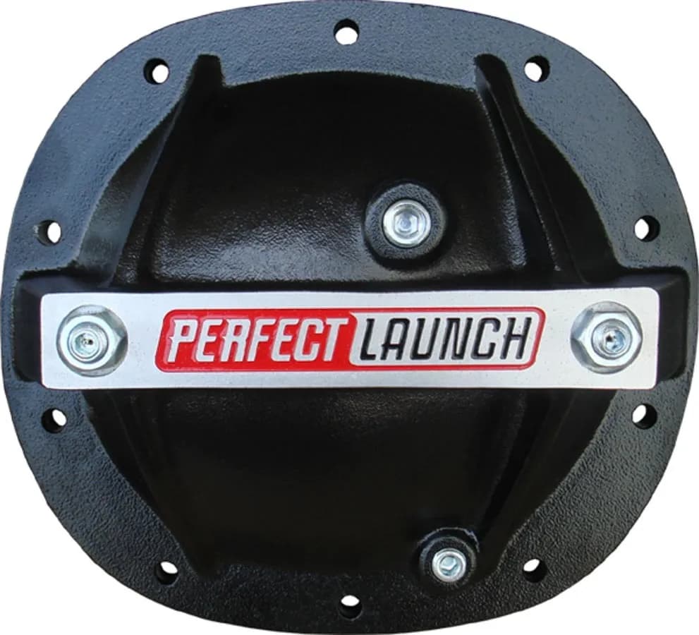 Differential Cover Perfect Launch Model Fits GM 7.5 Aluminum Black Proform