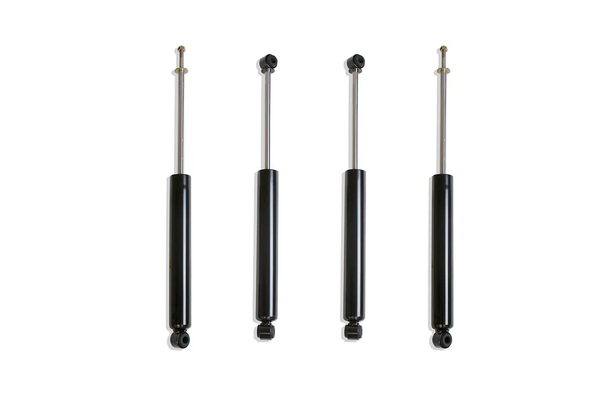 0718 Wrangler 2/4wd Front/Rear Steel Twin Tube 3in Lift Max Trac Shock(4pc)sblack