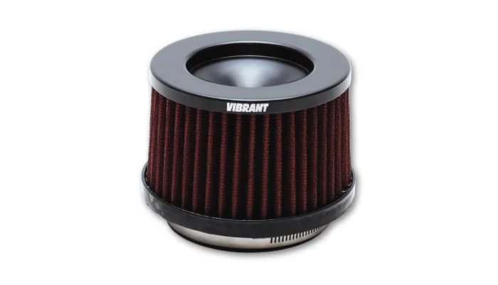 The Classic Performance Air Filter; 4 in. Inlet ID; 5 in. Filter Cap OD; 5.5 in. Filter Base OD; 4.375 in. Height;