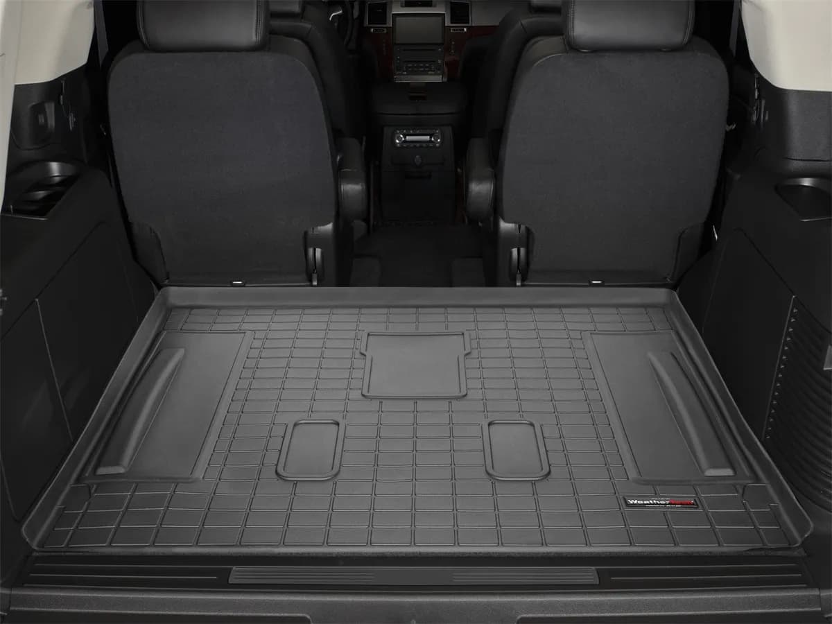2007 + Cadillac Escalade Black Cargo Liners Behind 2nd seat in vehicles with 3 rows of seats / 2007 + Chevrolet Tahoe Black Cargo Liners Behind 2nd seat in vehicles with 3 rows of seats / 2007 + GMC Yukon Black Cargo Liners Behind 2nd seat in vehicles wi
