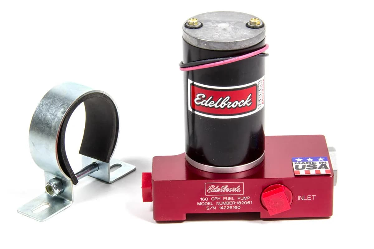 Fuel Pump, Electric, Quiet-Flo, Carbureted, 160gph, 1/2" In, 1/2" Out, 160 Gph, Red