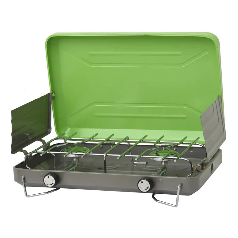 2 Burner Portable Propane Gas Classic Camping Stove Grill