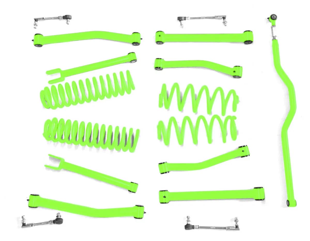Steinjäger Lift Kit Wrangler JK 2007-2018 2.5 Inch Neon Green