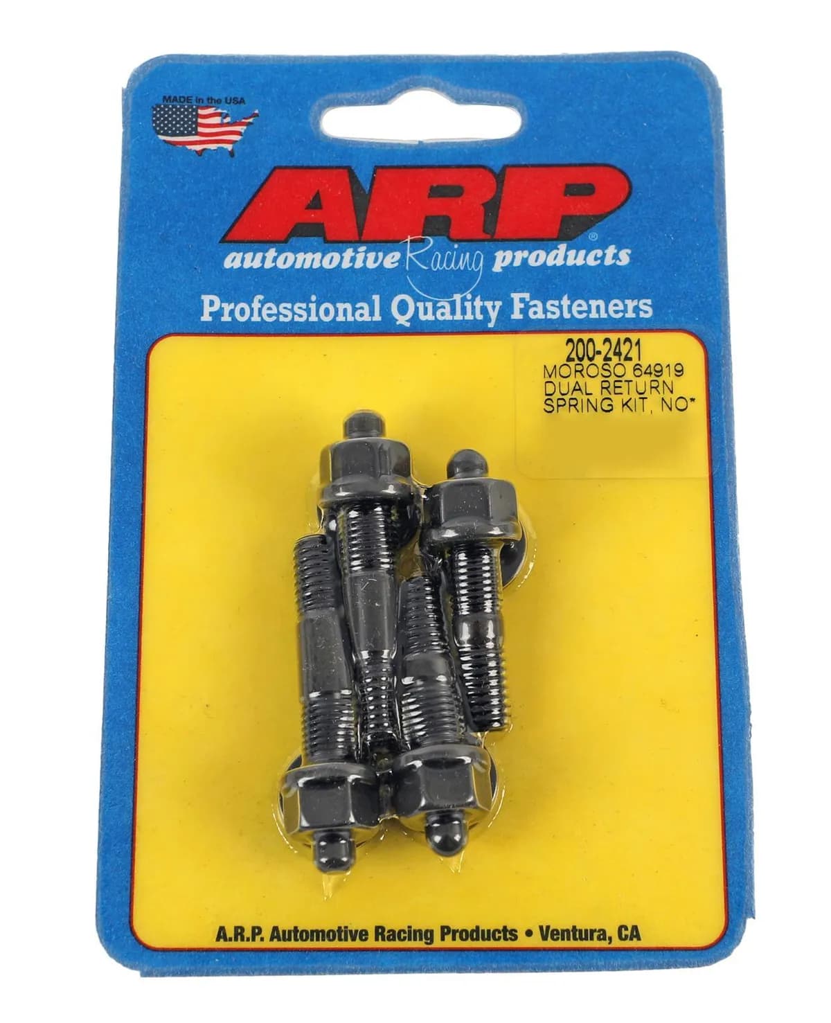 Moroso 64919 Dual Return Spring no Spacer Plate Carb Stud Kit