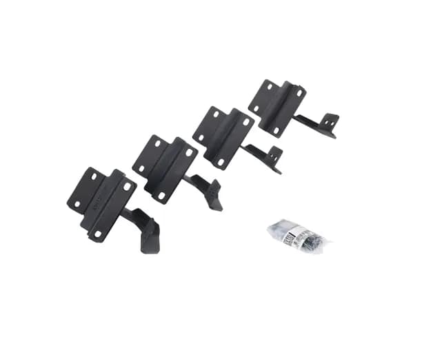 Go Rhino - 6941778020PC - RB20 Running Boards With Mounting Brackets & 2 Pairs of Drop Steps Kit - Textured Black