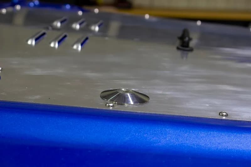 Jeep Wrangler Hood Bumper Deletes For 97-19 Wrangler JK/TJ Polished Stainless Steel Kentrol