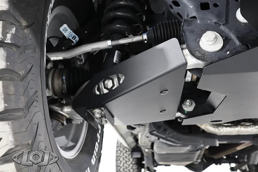 2021+ Bronco Black Ops Front A-Arm Skid Plates (pair) (Black Powder Coated)