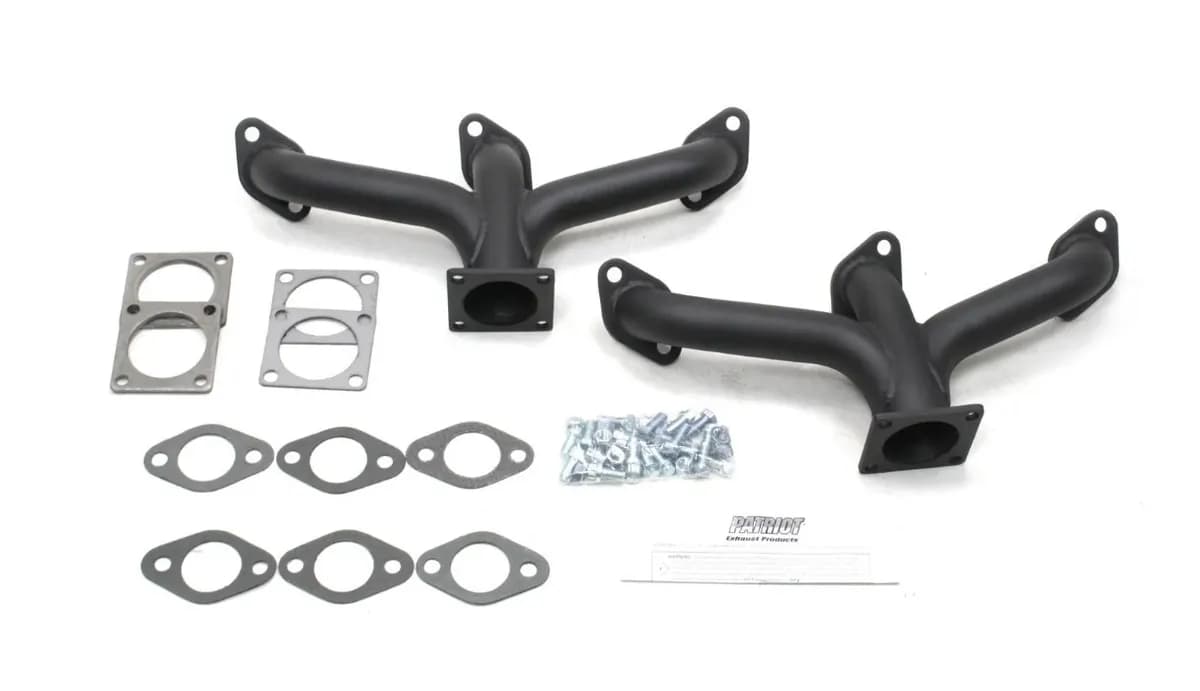 Patriot Tight Tuck Header 08-67 Street Rod 221-255 Flathead 1 3/4" Primary 2 1/2" Collector Hi Temp Black Coated H8090
