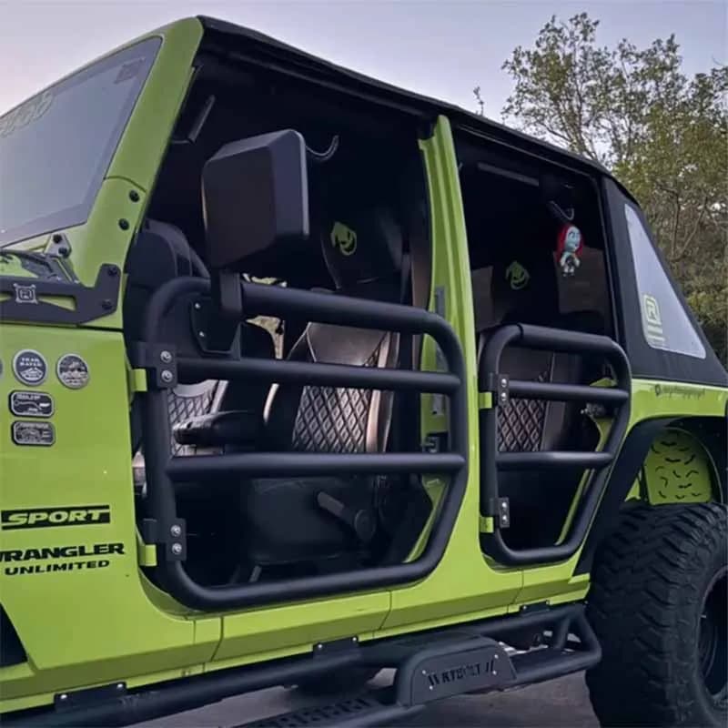 Offroad Tube Door with Side View Mirror for Jeep Wrangler JK for 4 Door
