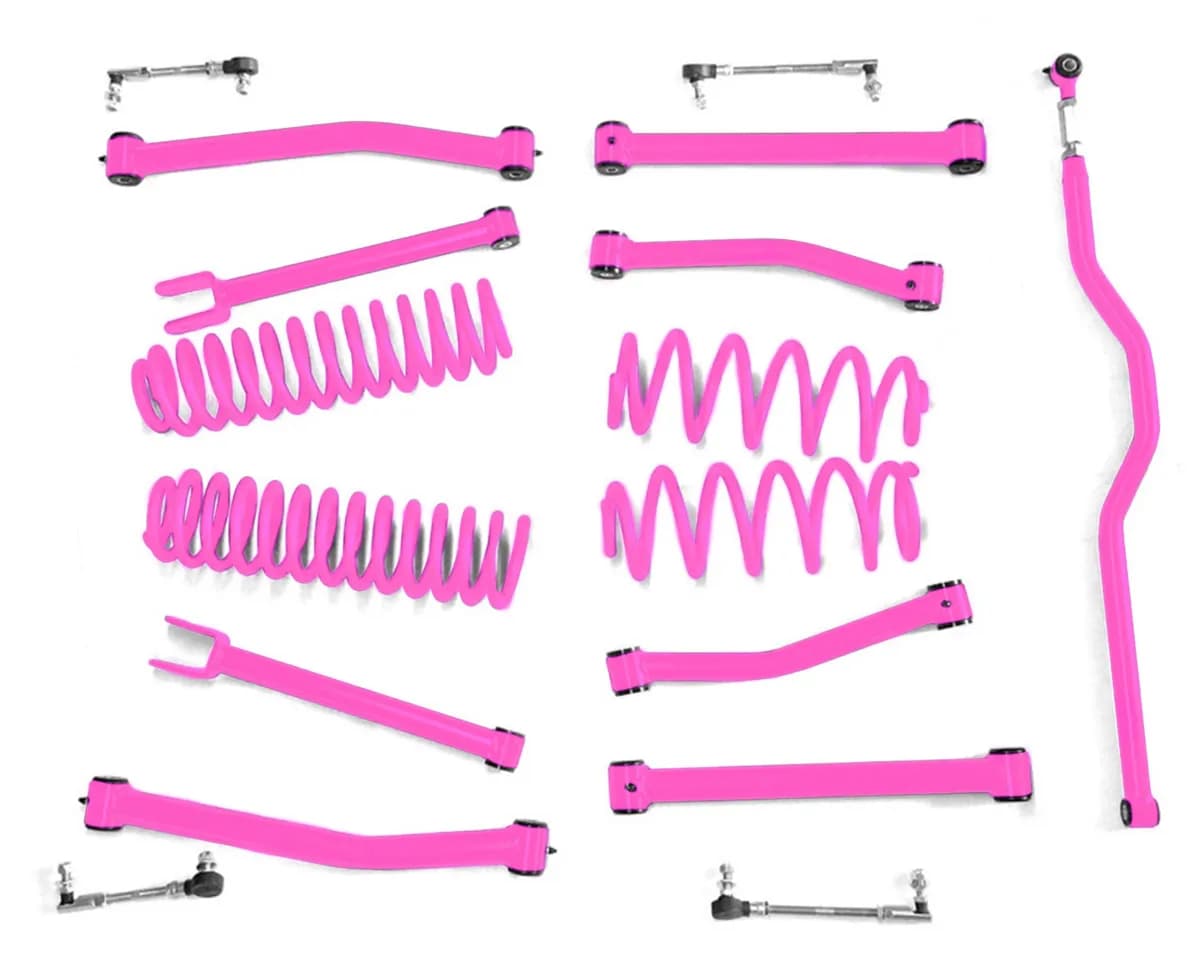 Steinjäger Lift Kit Wrangler JK 2007-2018 2.5 Inch Hot Pink