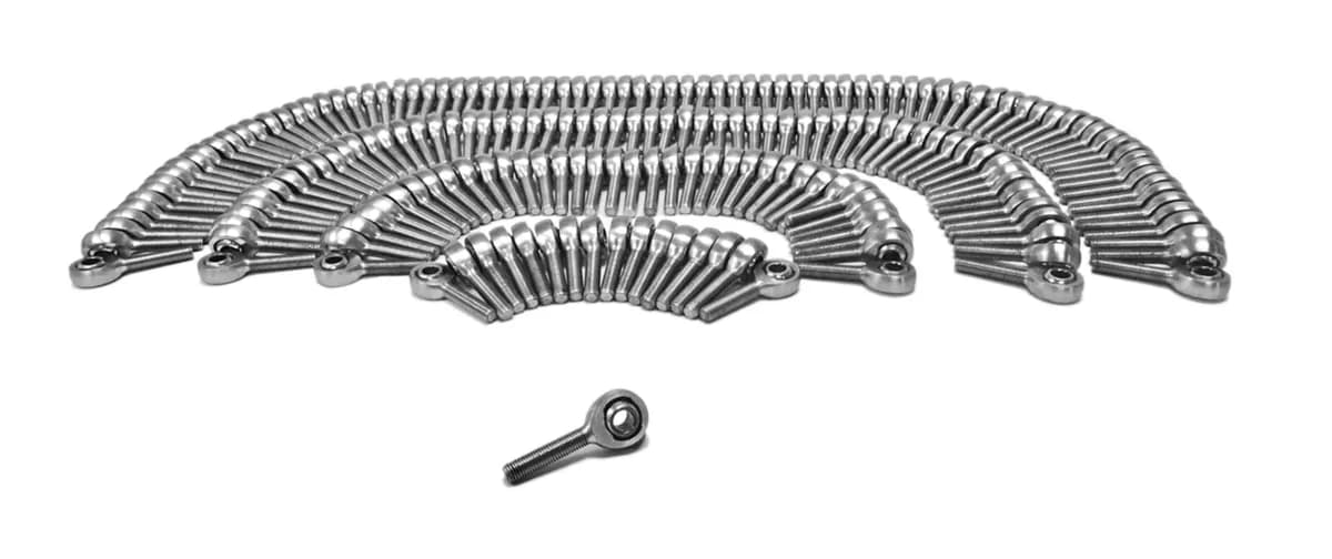 Steinjäger Inch Male Rod Ends 1/4-28 LH Chrome Moly Housing, Nylon Race 200 Pack