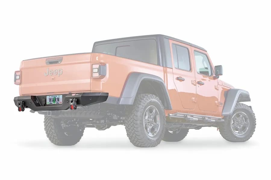 WARN - Angled design sits high to maintain maximum ground clearance ; Maintains factory hitch receiver; Mounting provisions for factory parking sensors; Weld