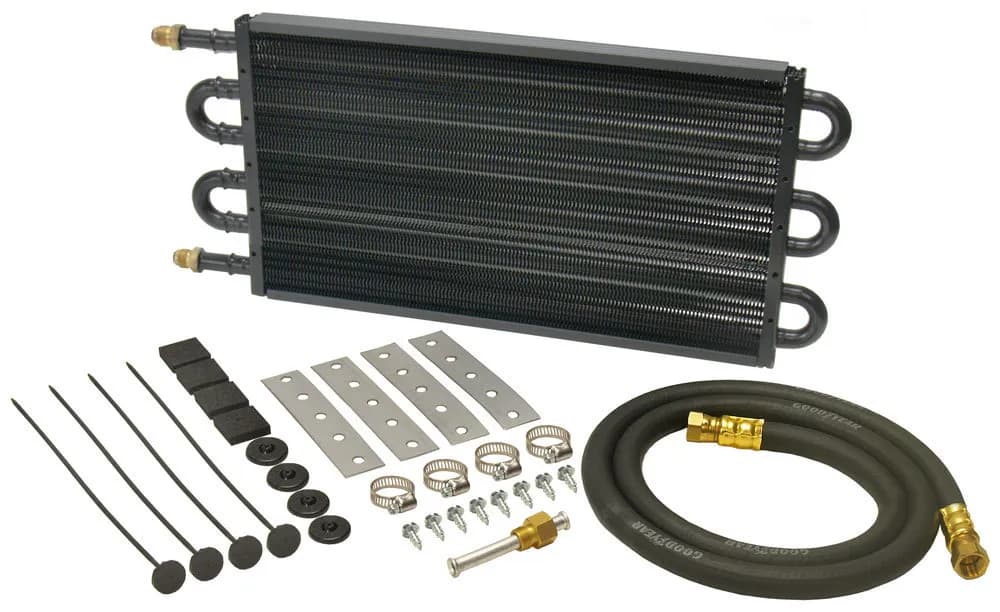 6 Pass 18 Series 7000 Copper/Aluminum Tube&Fin Transmission Cooler Kit, -6AN