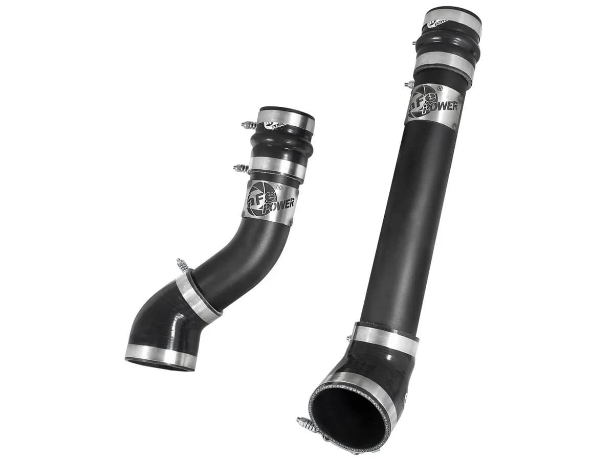 BladeRunner 3 IN Aluminum Hot and Cold Charge Pipe Kit Black