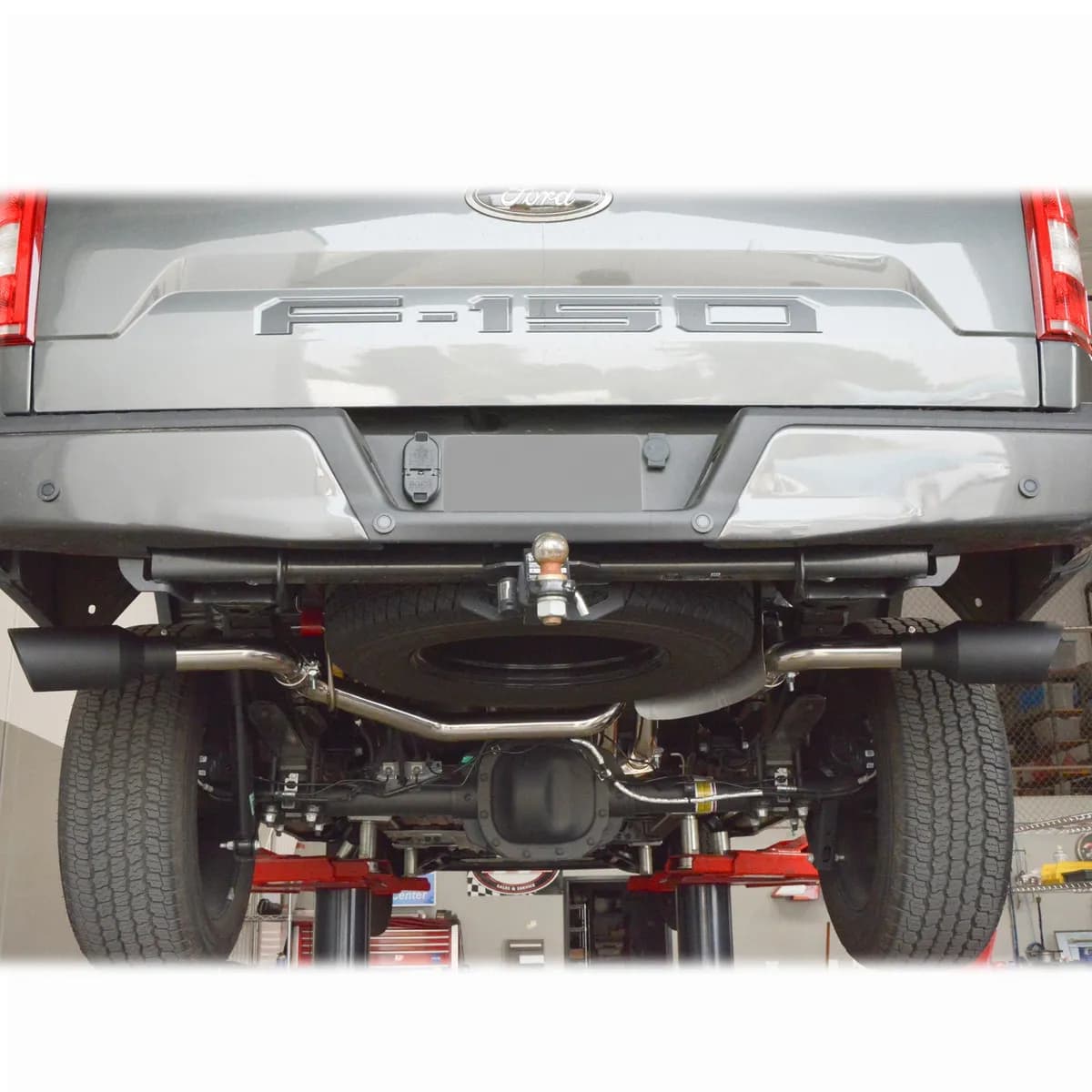 1520 Ford F150 Catback Exhaust System Raw Tube W/Black Tips