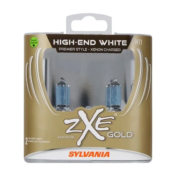 Sylvania H11 Silver Star Zxe Gold Headlight Bulb Pair