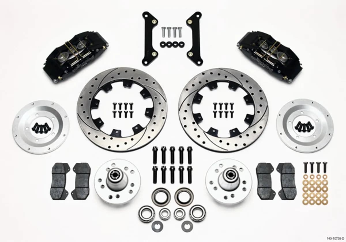Wilwood DP6A Front Hub Kit 12.19in Drilled 70-78 Camaro