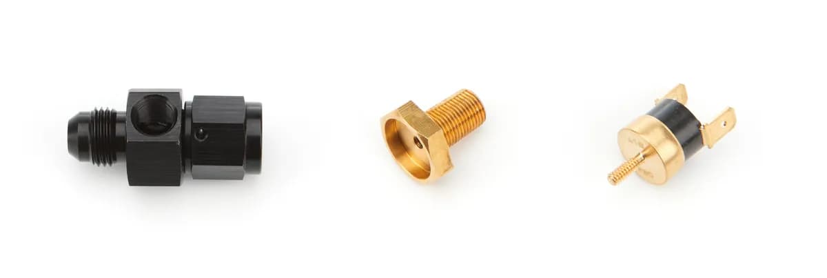 Derale 35025 Premium In-Line Fan Control Thermostat 190°, -6AN x -6AN