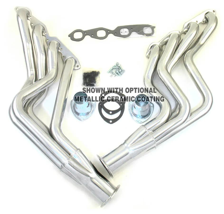 Patriot Long Tube Header 68-77 GM A, F, G Body, 68-87 PU 396-502 BBC 2" Primary 3 1/2" Collector Raw Steel H8026