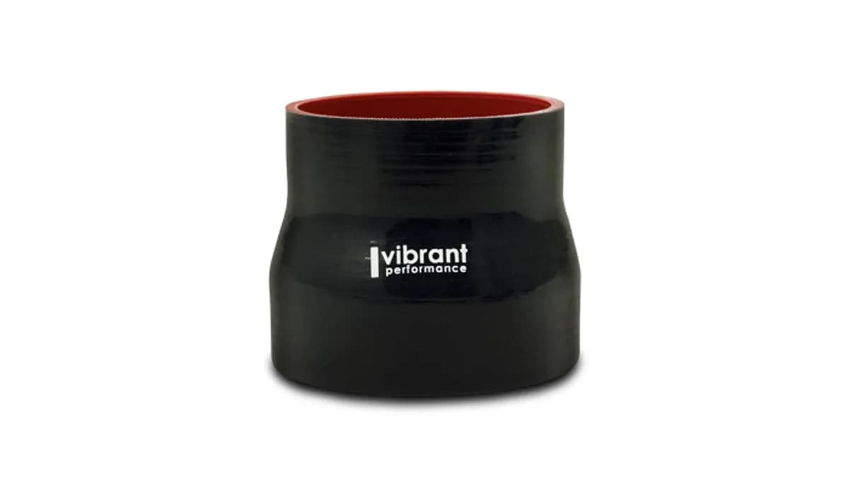 Reducer Coupler; 3 in. Inlet ID; 4.5 in. Outlet ID; 3 in. Length; 15 PSI Maximum Operating Pressure; 0.2 in. Wall Thickness; Black;