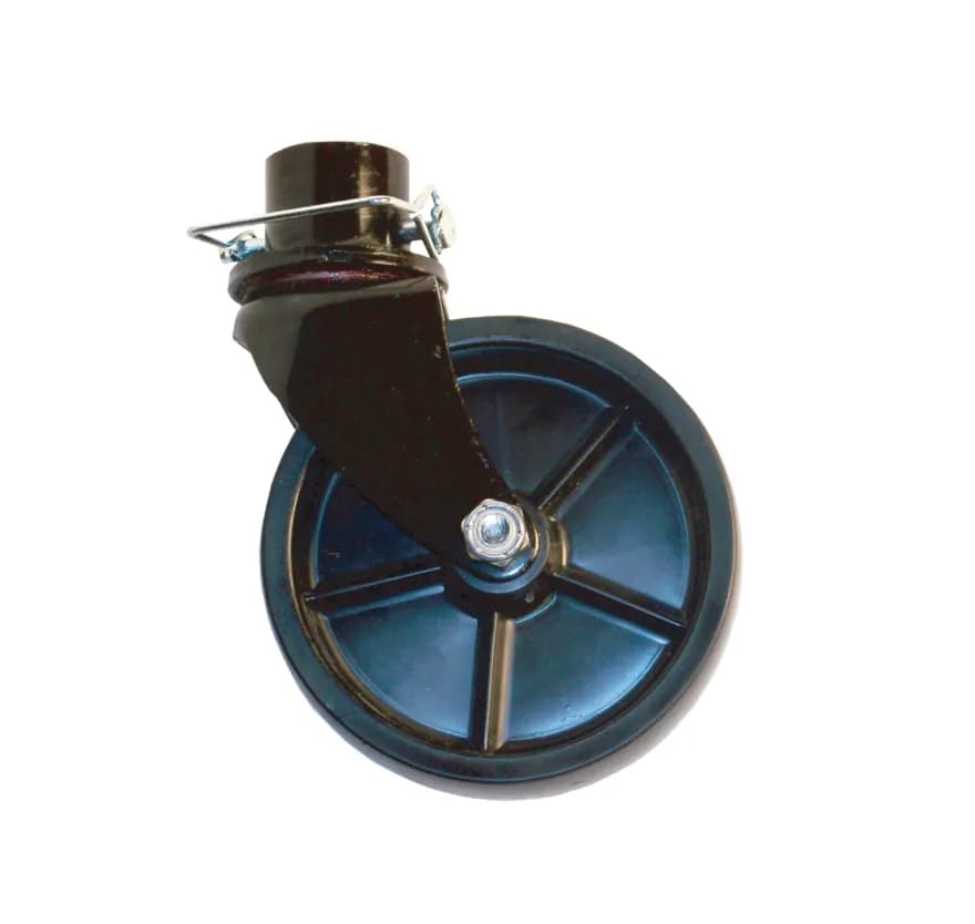 Manual Tongue Jack Caster Wheel For 2 in Modelblack