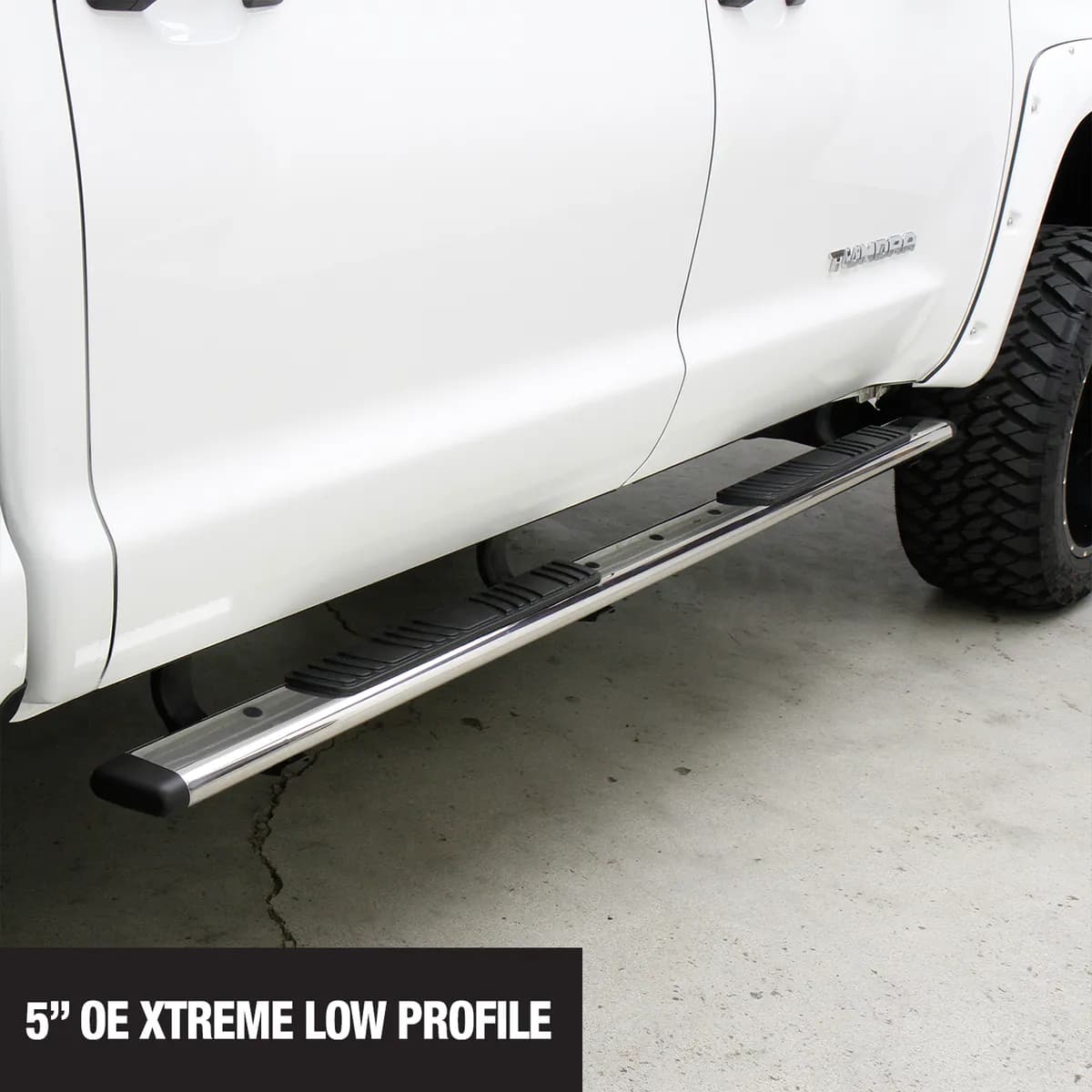 Go Rhino 650087PS - 5 OE Xtreme Low Profile SideSteps - Boards Only - Polished Stainless Steel