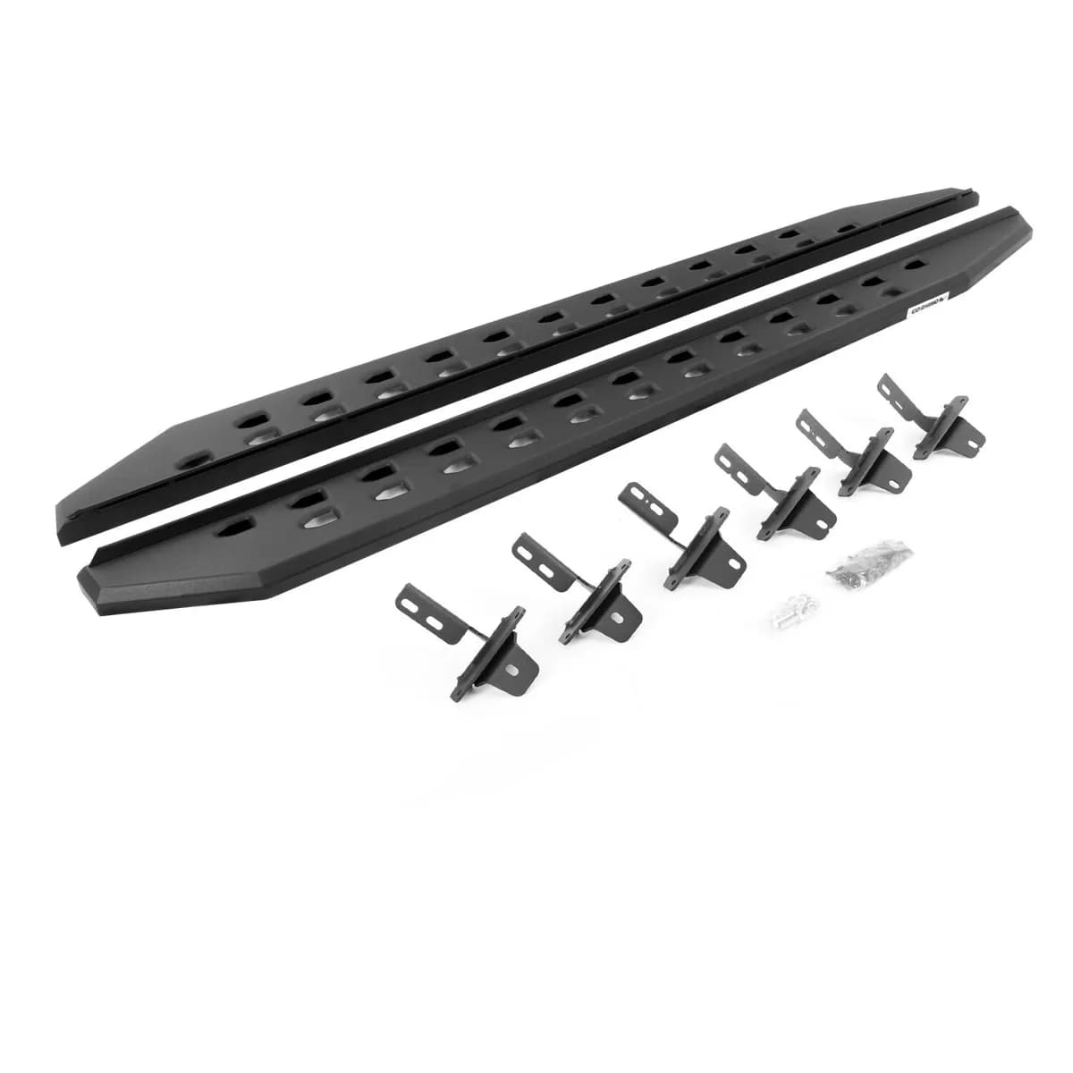 Go Rhino RB20 Slim Line Running Boards with Mounting Bracket Kit, Textured Black - Bronco 4dr 2021+