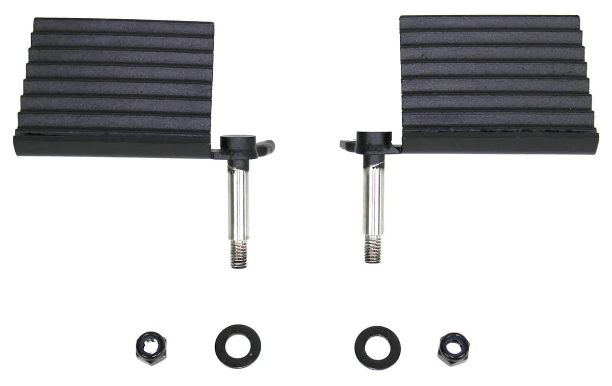 Fishbone Foot Peg Pair Black 76-06