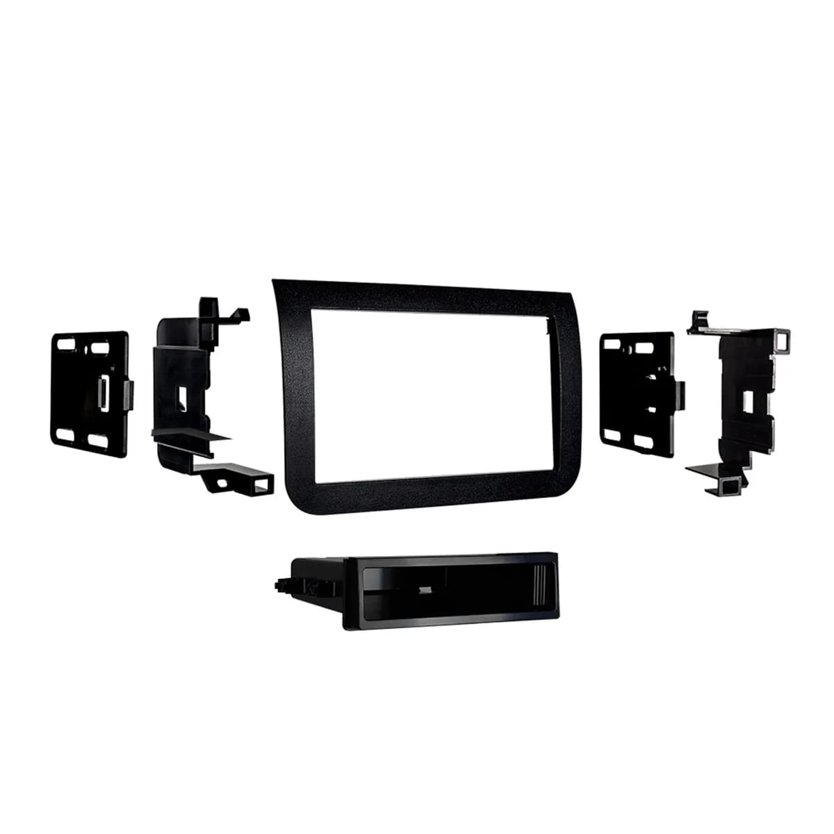 Custom Fit Mounting Kit; ISO DIN Radio Provision w/Pocket; Incl.: Radio Trim Panel/Radio Brackets/Radio Mounting Brackets/Pocket/Clips/Screws;