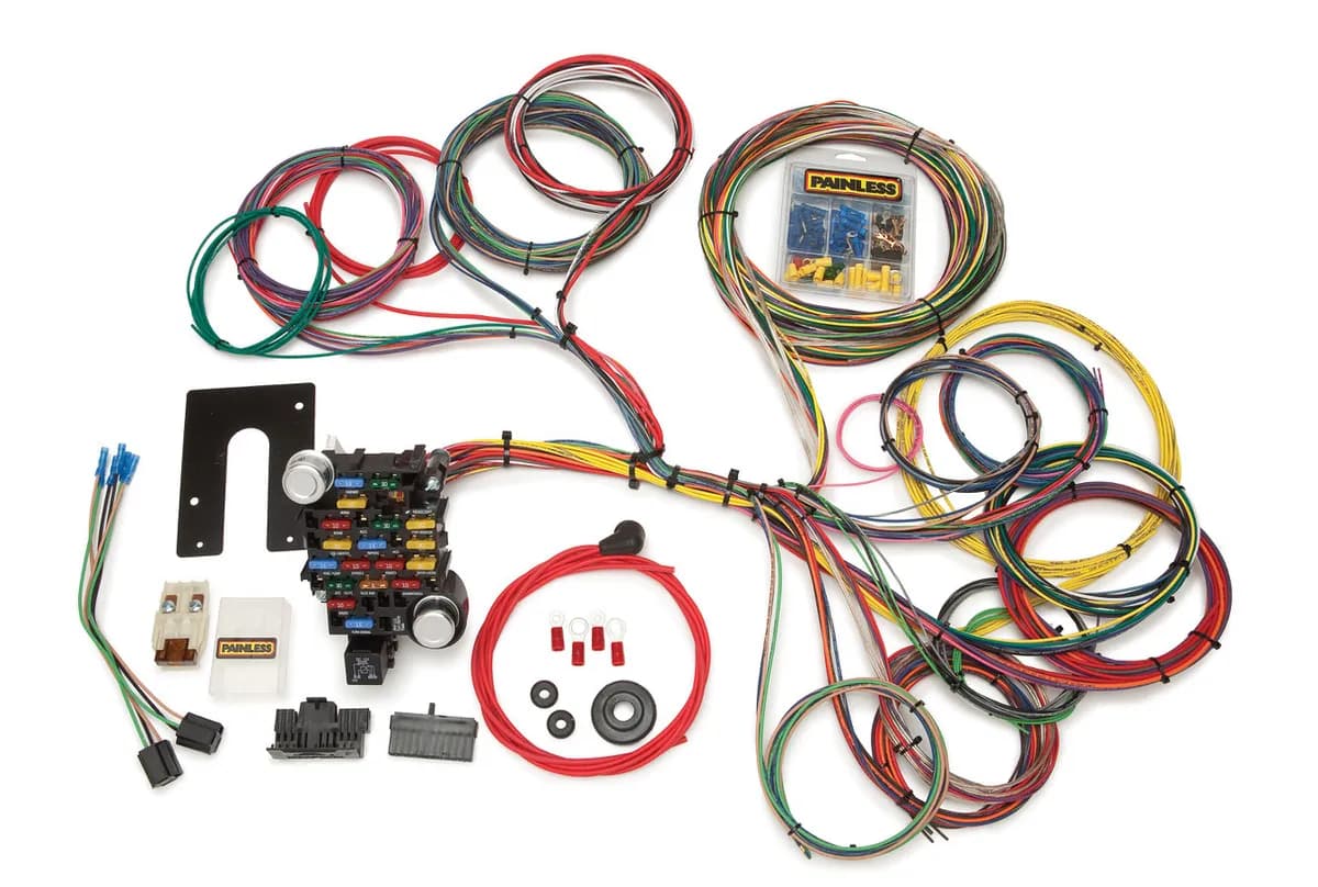28 Circuit Classic-Plus Customizable Pickup Chassis Harness; Non GM Keyed Column;