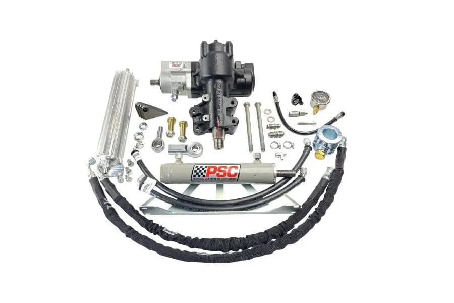 PSC Cylinder Assist Steering Kit for Aftermarket Front Axle 6.75in Lock-to-Lock 1.625in Tie Rod - JL 392 Only 2021+