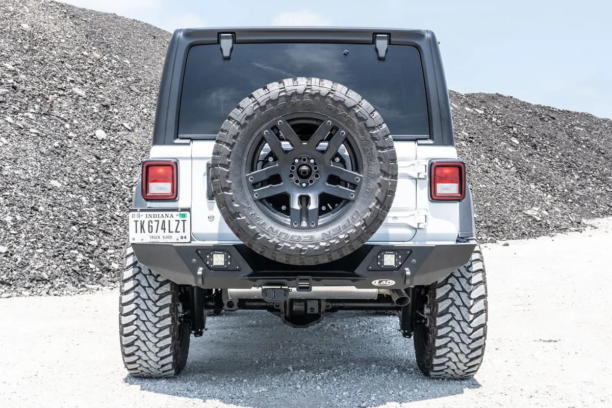 JL Destroyer Full Rear Bumper Only (Black Powder Coated)