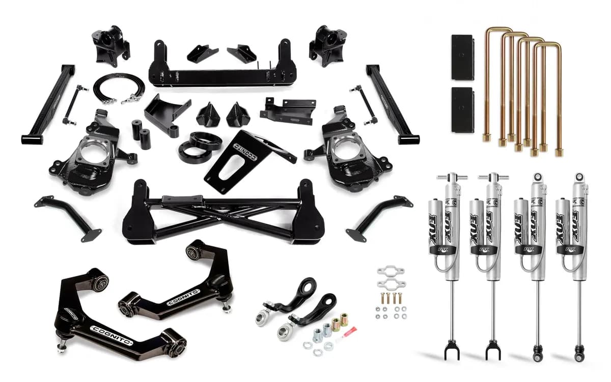7 Inch Performance Lift Kit with Fox PSRR 2.0 Shocks For 20-21 Silverado Sierra 2500 3500 2WD 4WD Cognito Motorsports Truck