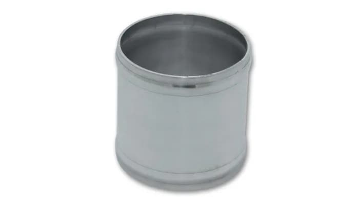 Aluminum Joiner Coupler; 3 in. Tube OD; 3 in. Length; 1.5mm Wall Thickness; 6063 Aluminum; Polished;