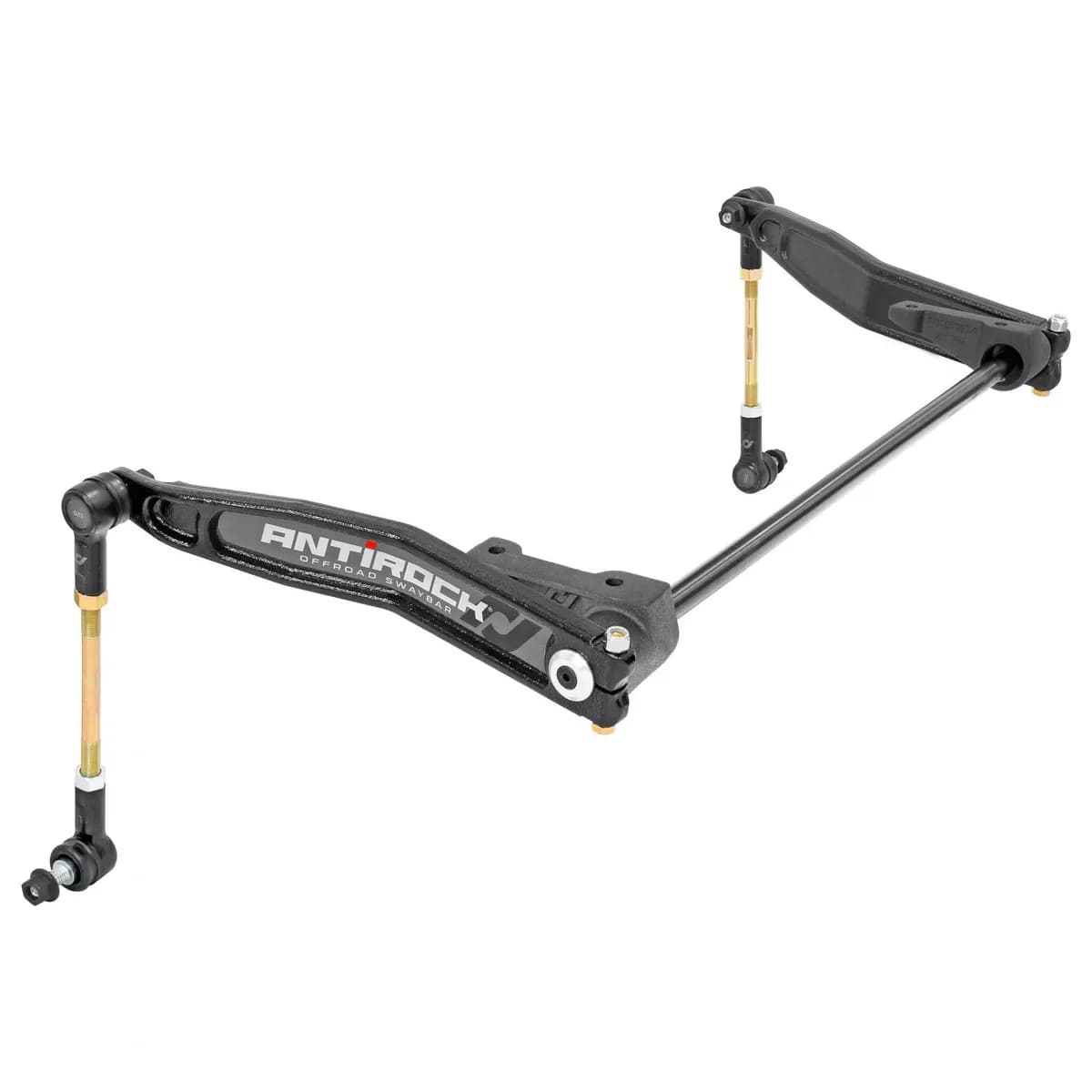 Antirock Sway Bar Kit 07-18 Wrangler JK Front Bolt-On Steel Frame Brackets Steel Arms RockJock 4x4