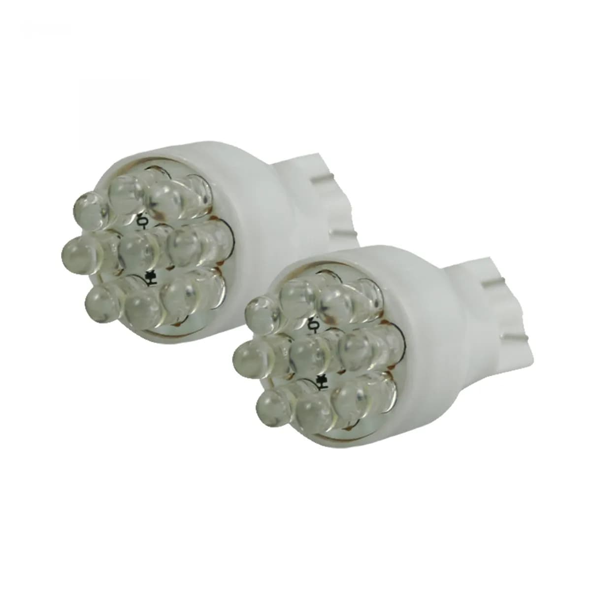 921 T-15 9 LEDs on each bulb Unidirectional LED Bulbs Wedge Style - WHITE Two Bulbs Per Package