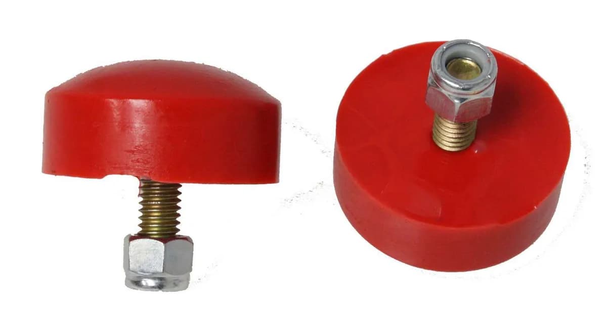UNIVERSAL BUMP STOP SETREDPERFORMANCE POLYURETHANEBUTTON HEAD2/SET