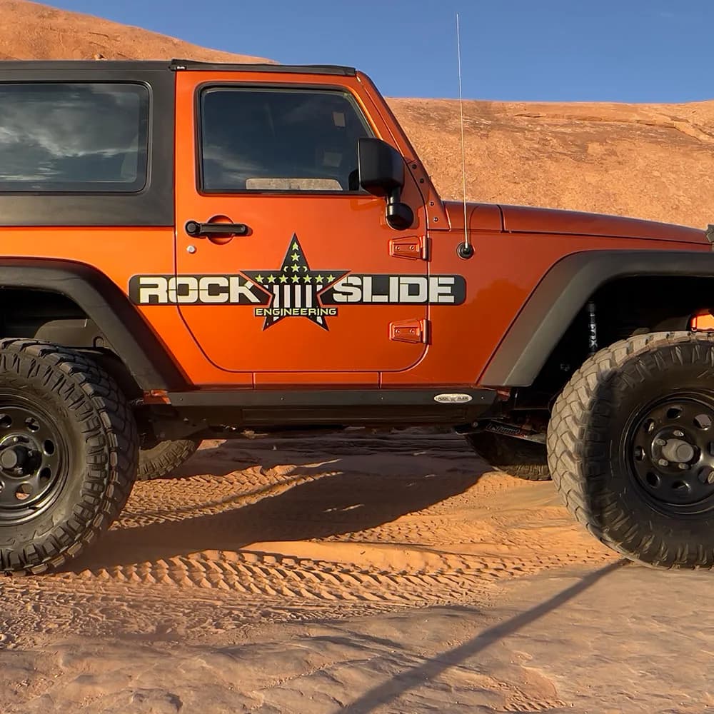 Jeep JK Side Step Sliders For 07-18 Wrangler JK 2 Door Models Passenger Side Sub Part Rock Slide Engineering