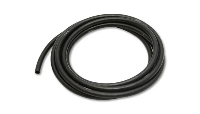 Push On Style Flex Hose; -10AN; 0.625 in. Hose ID; 0.906 in. Hose OD; 6 in. Minumum Bend Radius; 250 PSI Operating Pressure; 20ft. Roll; Nitrile Rubber;
