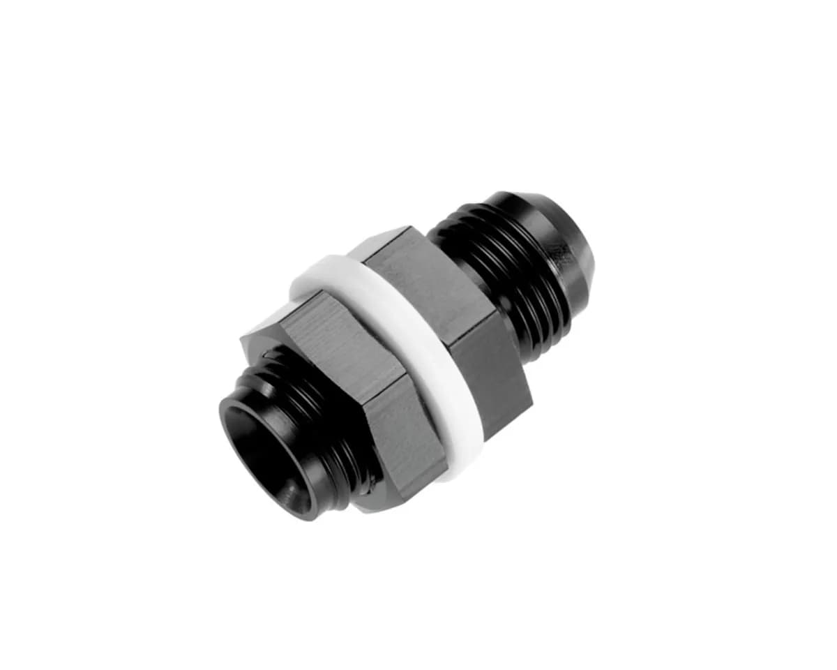 06 Male An/Jic With 2 Tefflon Washers And Inside Flow Chamfer Black