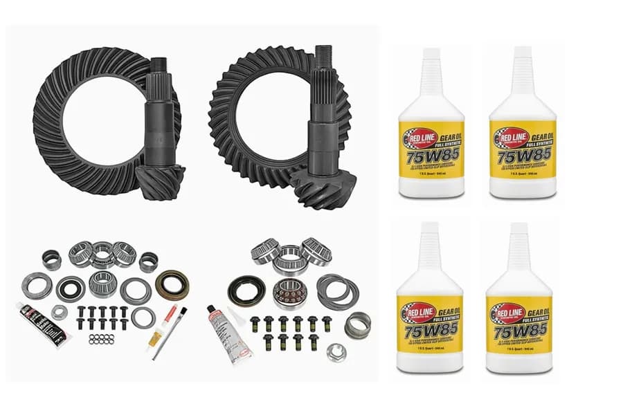Yukon D30 Front and D44 Rear Ring and Pinion Kit w/ Gear Oil Package - JL Non-Rubicon
